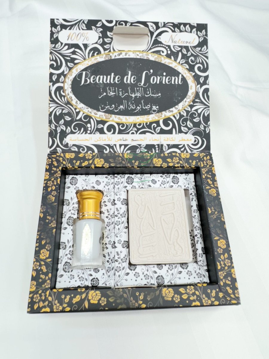 Cofre musc tahara + jabón leche de cabra