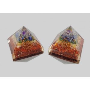 PIRÁMIDE ORGONITE 5X5CM CHACRAS